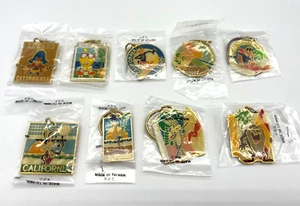 9 Vintage 1990 NOS Warner Bros Looney Tunes Emaille Metall Schlüsselanhänger Kalifornien WOW - Bild 1 von 13