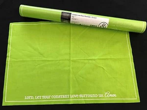 100% Cotton Green Placemats Table Mats Christian Love Religious Pkg of 12 NEW - Picture 1 of 3