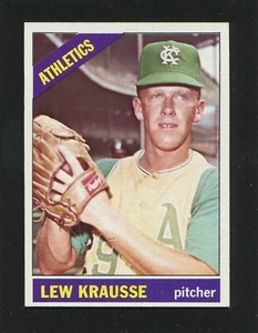 #256 LEW KRAUSSE, Athletics - 1966 Topps: NM+, o/c, pack fresh 240802 - Picture 1 of 3