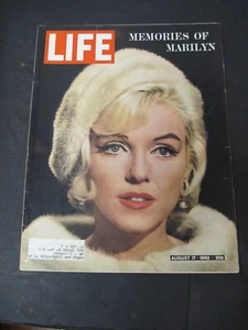 $ Life Magazine 1962 August 17 Memories of Marilyn Monroe - Picture 1 of 6