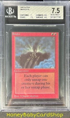 MTG Limited Edition Alpha 1993 Smoke BGS 7.5 NM+ Old School 93/94 - Image 1 of 4