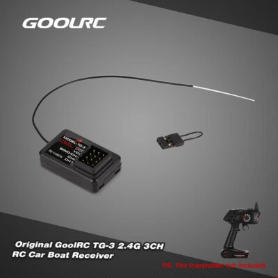 GoolRC TG-3 2.4G 3CH RC Car Boat Receiver for TG-3 AUSTAR AX5S  G0E7 - Image 1 of 4
