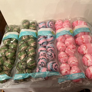 Camouflage Fillable Green Plastic Easter Eggs 48 Small/6 Large -Many Colors-NEW! - Picture 1 of 6