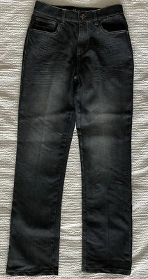 MAKAVELI Jeans Boys Youth 16 Dark Wash black 26 x 28 XL Slim Straight Tupac - Image 1 of 4