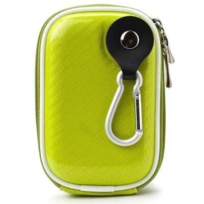 Slim Semi Hard Compact Camera Case Pouch With Clip For Canon Powershot ELPH 180 - Image 1 of 4