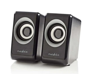 Nedis Standard multimedia 2.0 18W speakers PC Lautsprecher Speaker Boxen USB - Bild 1 von 4