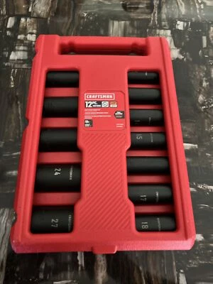 CRAFTSMAN Impact Socket Set, Metric, 1/2-Inch, 12-Piece (CMMT15887) - Image 1 of 2