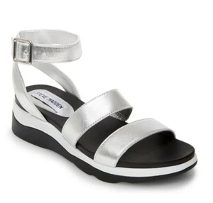 Steve Madden Women Relish Sandal, Silver Metal - Picture 1 of 5