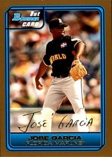 2006 Bowman Draft Future's Game Prospects Gold 45 Jose Garcia RC Florida Marlins