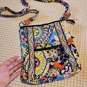 Vintage Vera Bradley Umhängetasche Handtasche Multi Blumen 10" x 10" Stoff - Bild 1 von 10