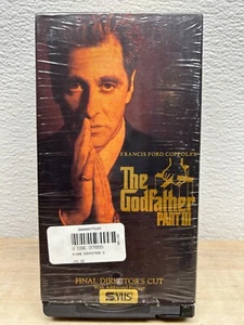 Vtg 1990 The Godfather Part III VHS 2 Cassette Set Final Directors Cut - Picture 1 of 10