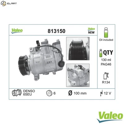 COMPRESSOR AIR CONDITIONING 813150 FOR SEAT AUDI A4/S4/Convertible A6/Allroad - Image 1 of 4