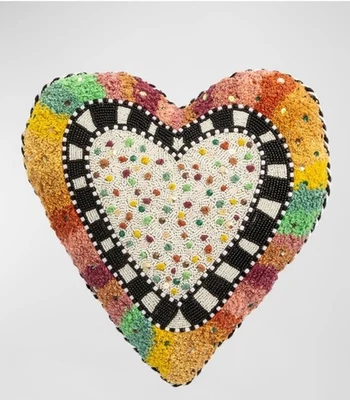 Almohada con cuentas en forma de arco iris MacKenzie-Childs Foto 1 de 3