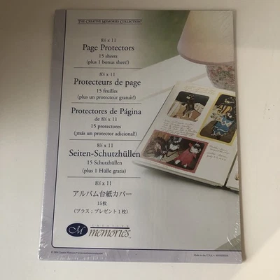 Protectores de página Creative Memories 8,5 x 11 pulgadas (16 hojas) 2004 sellados Foto 1 de 4