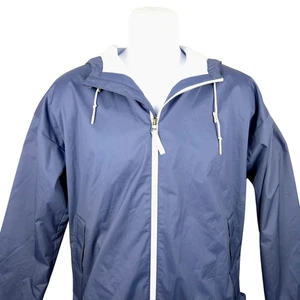 REI Co-op Men's Blue Hooded Lightweight Rain Jacket Windbreaker - Picture 1 of 10