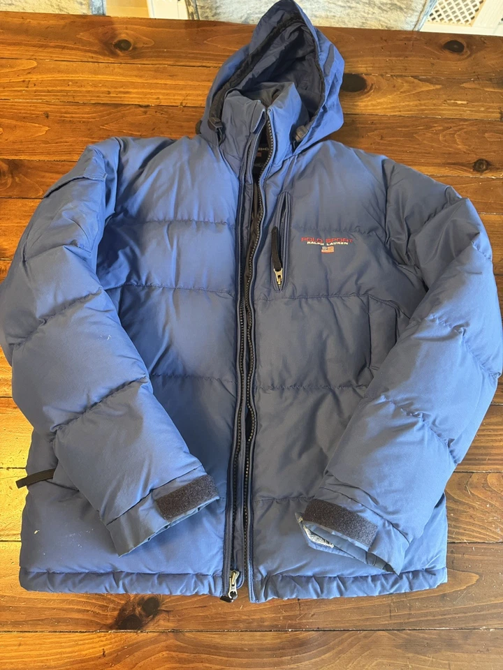 Ralph Lauren Mens Puffer Jacket Size SMALL  Blue  - Authentic - Image 1 of 4