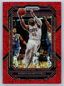 2022-23 Panini Prizm #66 Donovan Mitchell Prizms Red Sparkle - Picture 1 of 2