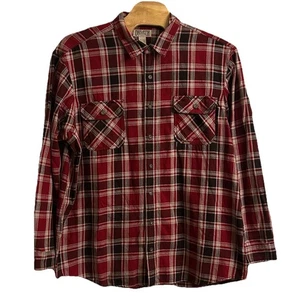 Duluth Trading Co Plaid Shirt Mens 3XLT 3XL Tall Heavy Weight Flannel - Picture 1 of 4