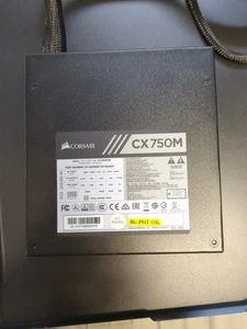 Alimentation modulaire Corsair CX750M 750W - Photo 1/6