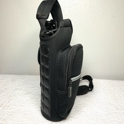 Magnetic Gym Bag Water Bottle Holder Phone Pocket Adjust Strap Steadtep Neoprene - Image 1 of 4