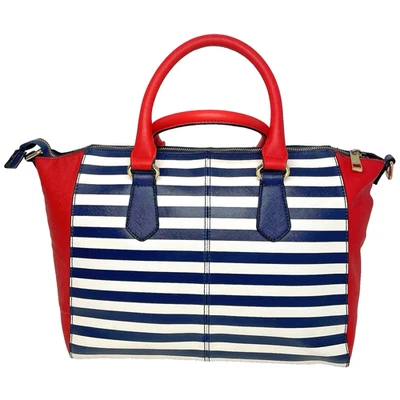 Bolso de mano Aldo Perimma para mujer rojo blanco azul a rayas Foto 1 de 4
