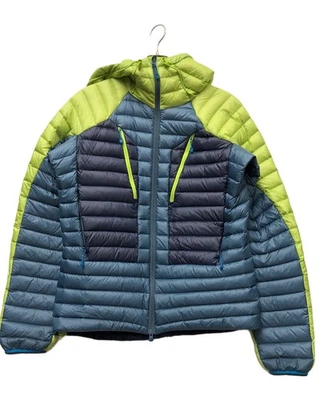 MILLET Trilogy Syntex Down Hoodie Size: L Green x blue Men MIV7956 - Photo 1/3