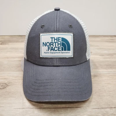 Gorra The North Face Snap Back Talla Única Para Hombre Gris Blanco Camionero Malla Parche Foto 1 de 4