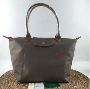 Bolso de Mano LONGCHAMP 70 Aniversario Le Pliage L Marrón Outlet - Lona Reciclada - Imagen 1 de 9