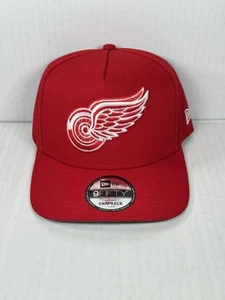 New Era Detroit Red Wings NHL A-Frame 9FIFTY Adjustable SnapBack Hat Cap Neu mit Etikett - Bild 1 von 5