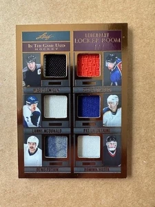 2023 Leaf ITG Used Hockey Legendary Locker Room Lemieux Forsberg Hasek #LR-8 /7 - Picture 1 of 2