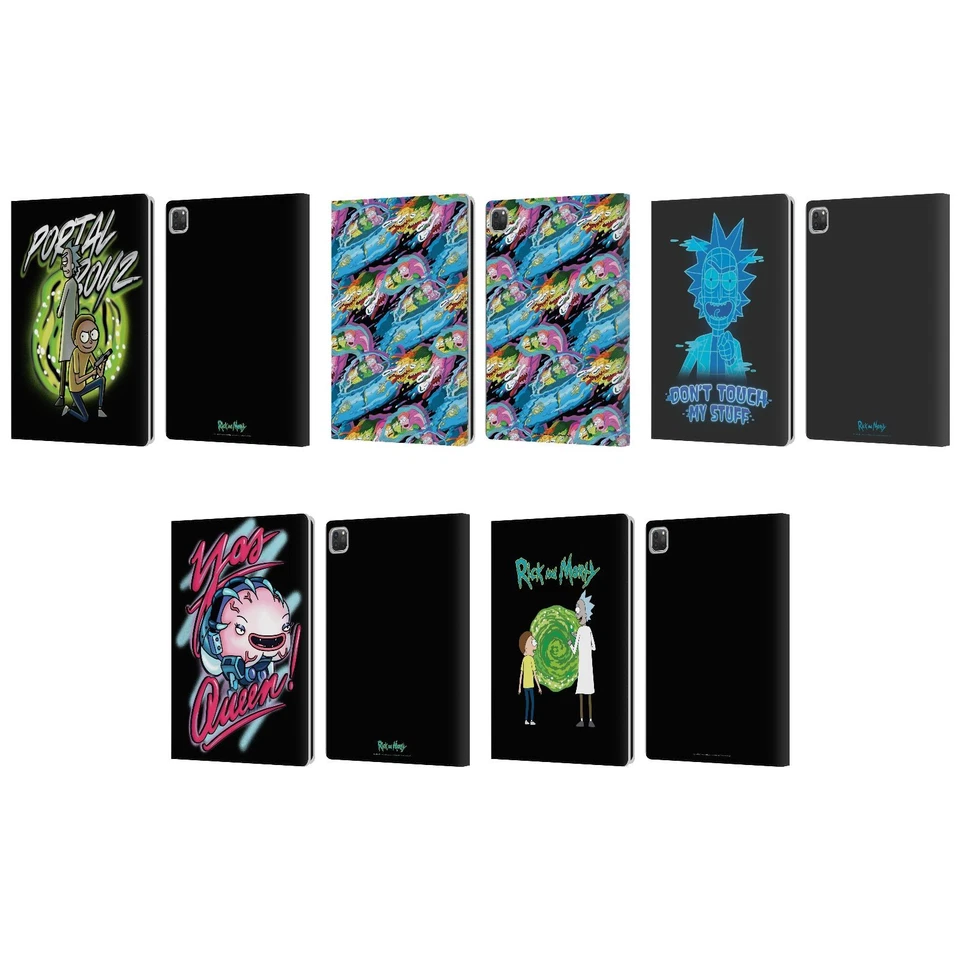 FUNDA LIBRO OFICIAL RICK AND MORTY TEMPORADA 5 GRÁFICOS CUERO PARA APPLE iPAD Foto 1 de 4