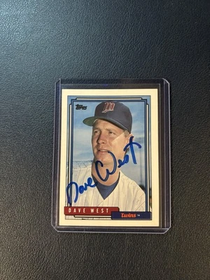 Topps 1992 - David West #442 firmado Foto 1 de 2