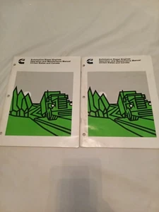 Manuale uso e manutenzione motori diesel auto Cummins 1983 lotto di 2 - Foto 1 di 13