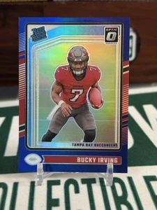 2024 Bucky Irving Optic Blue Holo Rated Rookie /199 #216 Bucs - Bild 1 von 2