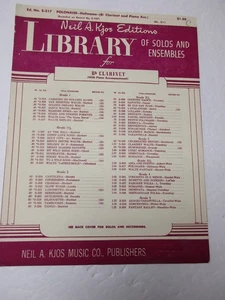 Richard Hofmann Polonaise for B Flat Clarinet and Piano Sheet Music Neil A Kjos - Picture 1 of 4