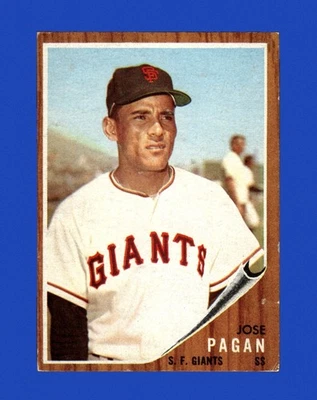 1962 Topps Set-Break #565 José Pagán baja calidad *GMCARDS* Foto 1 de 2