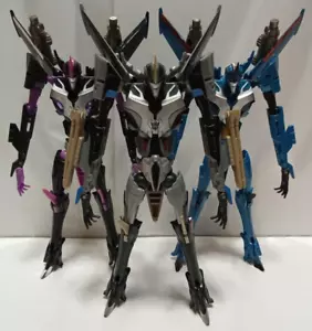 Transformers Starscream Skywarp Thundercracker 3 Action Figure Set No BOX USED - Picture 1 of 14