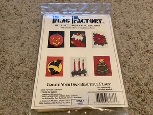 PATRONES DE BANDERA DE JARDÍN Bandera Fábrica Halloween Calabaza Murciélago Navidad Medias Árbol - Imagen 1 de 2