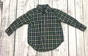Polo Ralph Lauren bambino taglia 24M 2 quadri manica lunga camicia abbottonata Natale - Foto 1 di 6