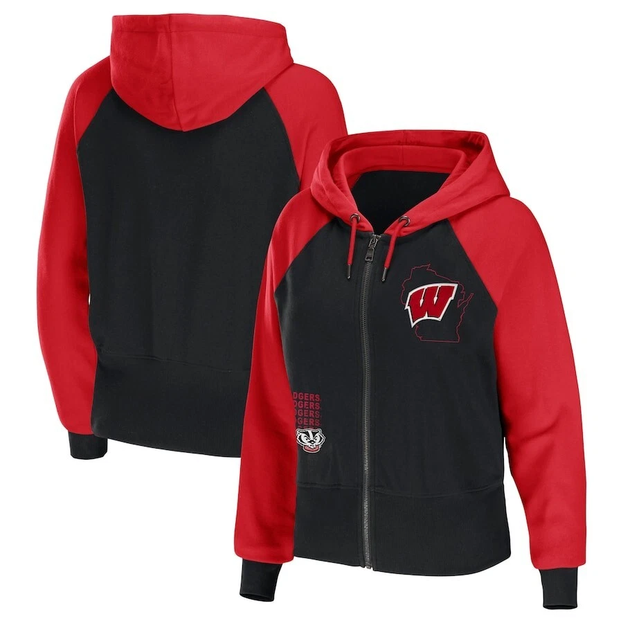 WEAR Wisconsin Badgers Women's Cropped Zip Up Size XL - Image 1 of 1