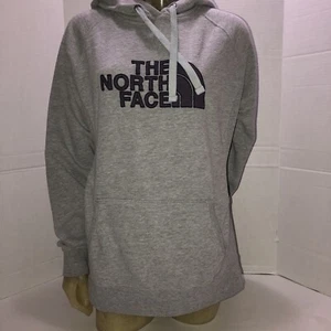 Sudadera con capucha pulóver gris media cúpula The North Face para mujer talla L - Imagen 1 de 14