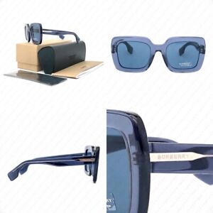 Burberry Women’s BE4284 379180 52mm Transparent Blue w/Blue Lenses Sunglasses