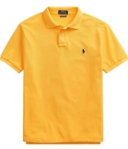 Polo Ralph Lauren Para Hombre Personalizado Calce Ajustado Malla Logo Poni Polo (Dorado) M - Imagen 1 de 3