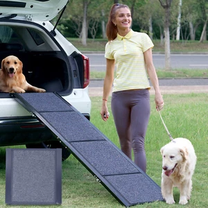 ABORON 71" Folding Dog Ramp Portable Pet Ramp for Car Truck SUV Non-Slip Stairs - Picture 1 of 11