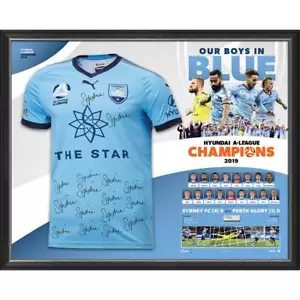 Sydney FC Hyundai A-League 2019 Champions Official Team Signed Jersey - 3932 - Picture 1 of 1