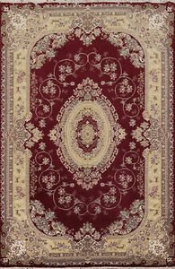 Red Floral Traditional 7x10 ft Area Rug Holiday Best Deal Living Room Rug - Picture 1 of 18