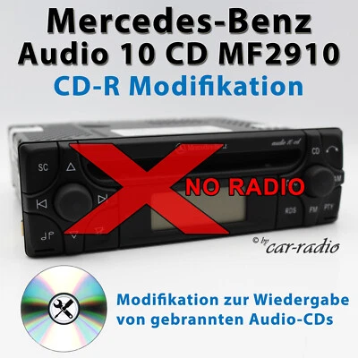 CD-R Nachrüstung Umbau für Mercedes Audio 10 CD MF2910 Radio gebrannte CDs - Bild 1 von 4