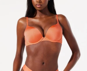 Savage X Fenty Microfiber Push-up Underwire T-Shirt Bra. 11391, Orange, 40DD - Picture 1 of 9