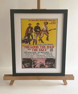 The Good The Bad and The Ugly Framed A4 Giclee Poster Print - Foto 1 di 4