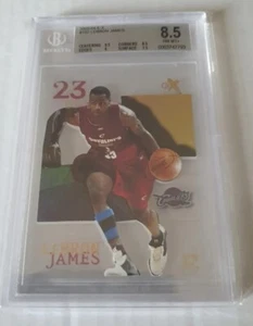 LeBron James 2003 04 E- X 102 Fleer rookie card  BGS 8.5  - Picture 1 of 3